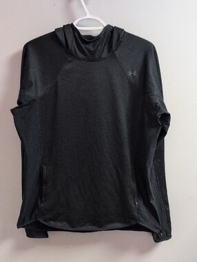 Under Armour Cold Gear Reactor Loose Fit Active Hooded Pullover XL Black Zip